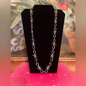 LONG SILVER NECKLACE